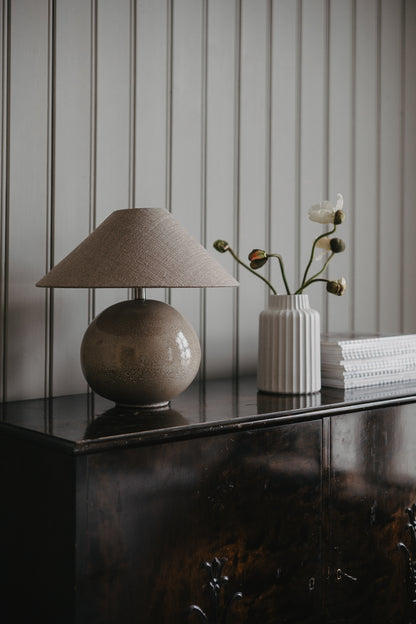 Lampskärm Daisy D40 linne grov natur