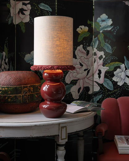 Lampfot Becca-  metall vinröd