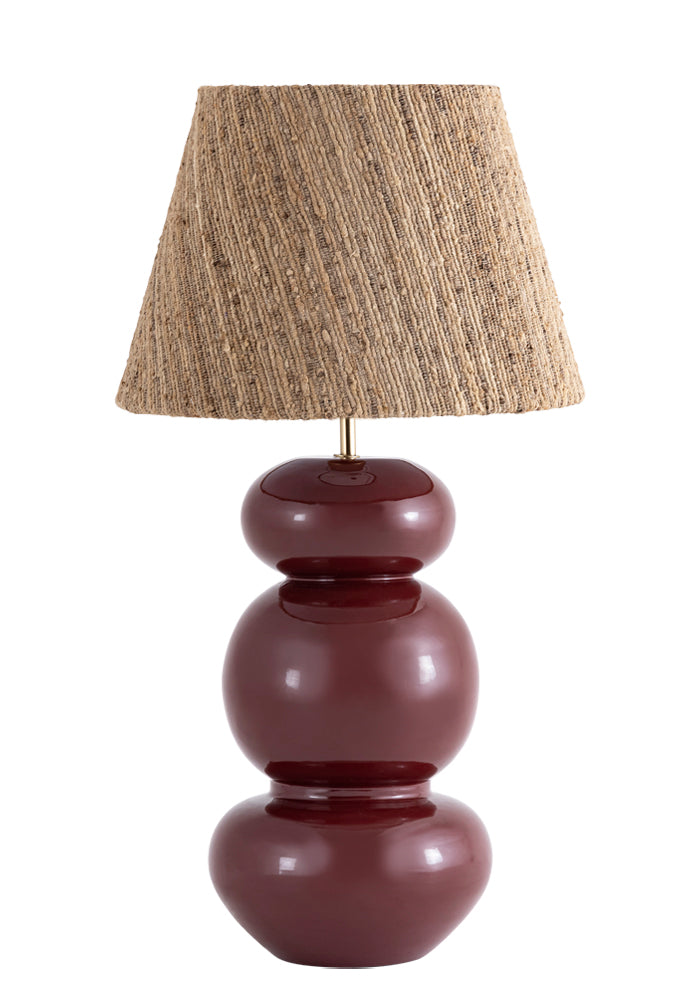 Lampfot Becca-  metall vinröd