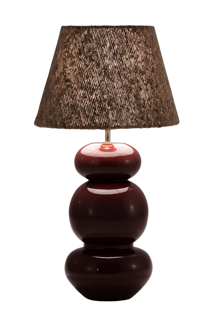 Lampfot Becca-  metall vinröd