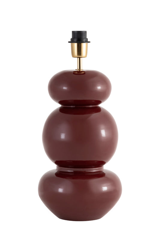 Lampfot Becca-  metall vinröd