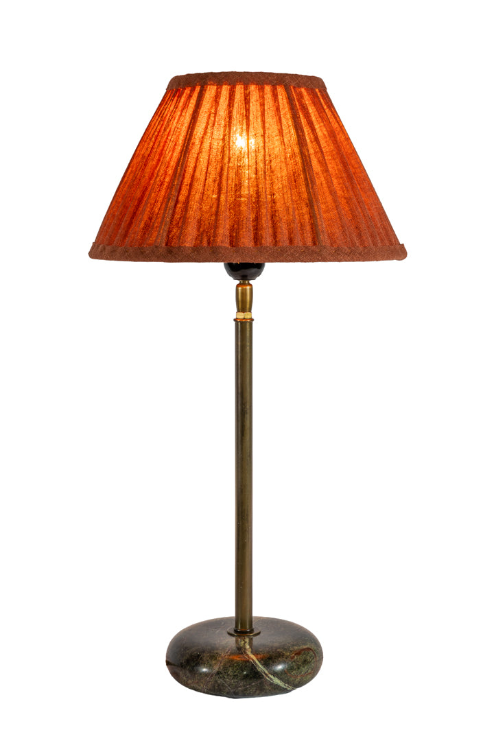 Eris Lampfot- marmor antikmässing