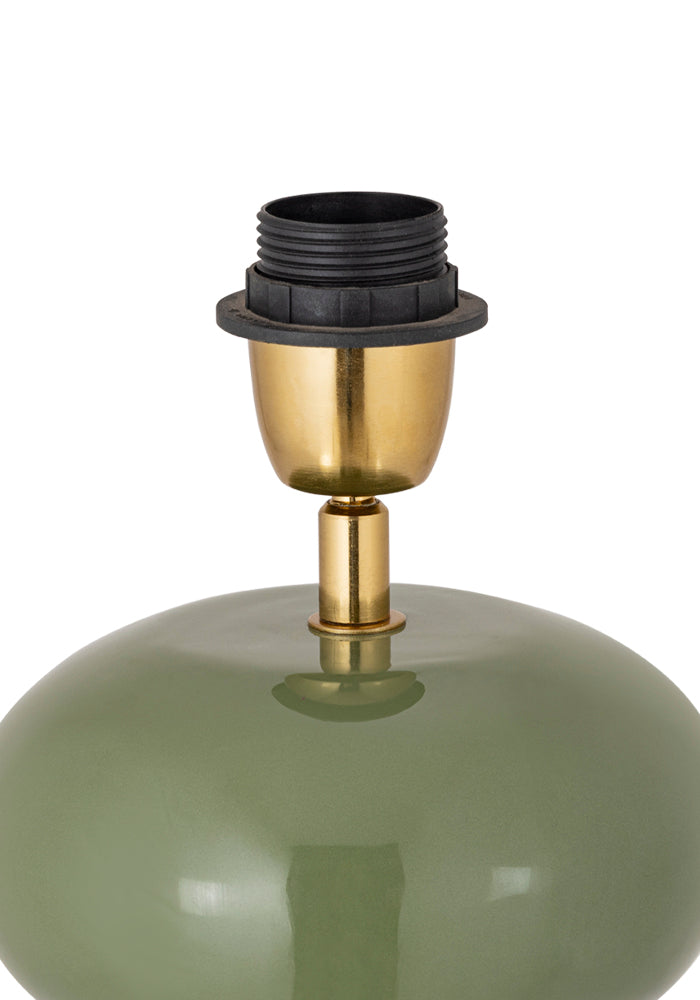 Lampfot Becca- metall djungelgrön