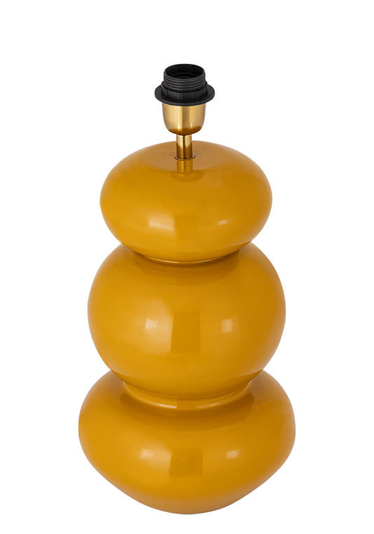 Lampfot Becca- metall senapsgul