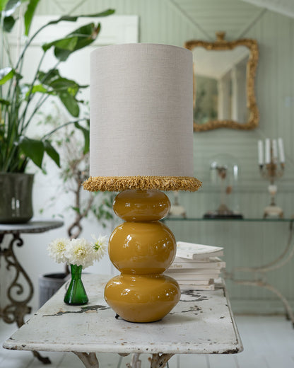 Lampfot Becca- metall senapsgul