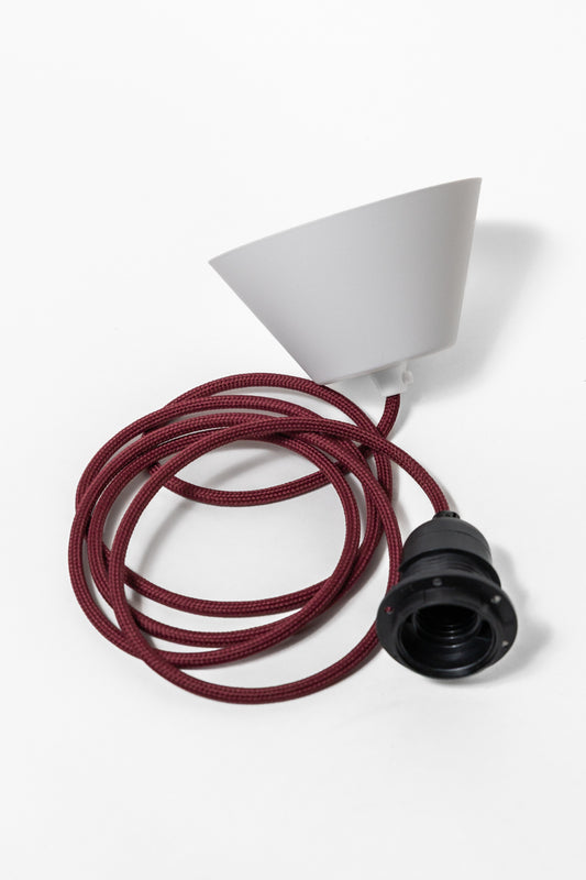 Takupphäng 2m svart E27 plommon