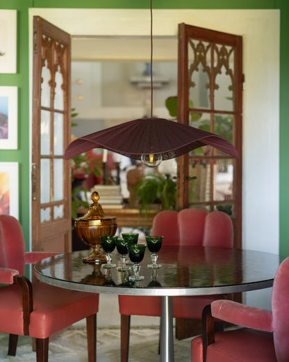 Lampskärm Monstera D78 Nivi plommon