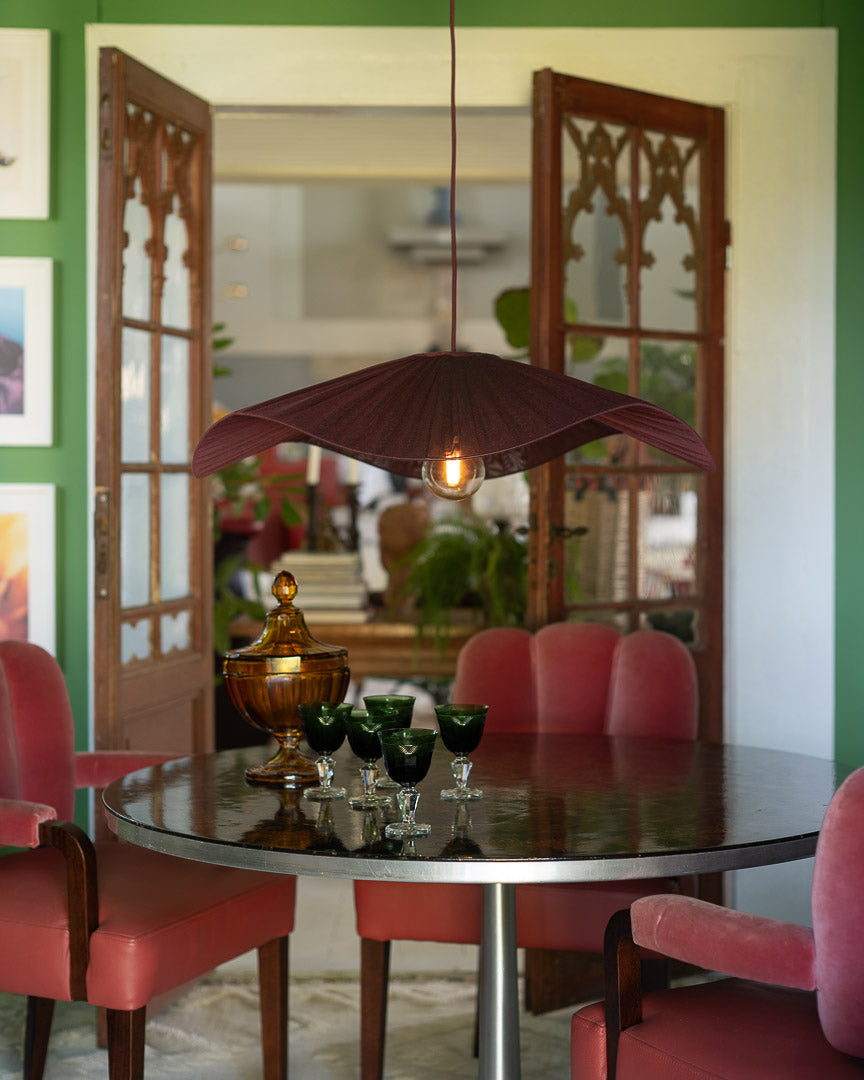 Lampskärm Monstera D78 Nivi plommon