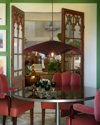 Lampskärm Monstera D78 Nivi plommon