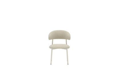 Vind Lillholmen Dining Chair 2-Pack - Beige Steel Frame / Beige Boucle fabric